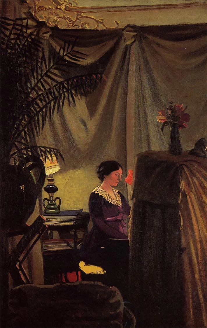 Félix Vallotton - 285, Gabrielle Vallotton al pianoforte